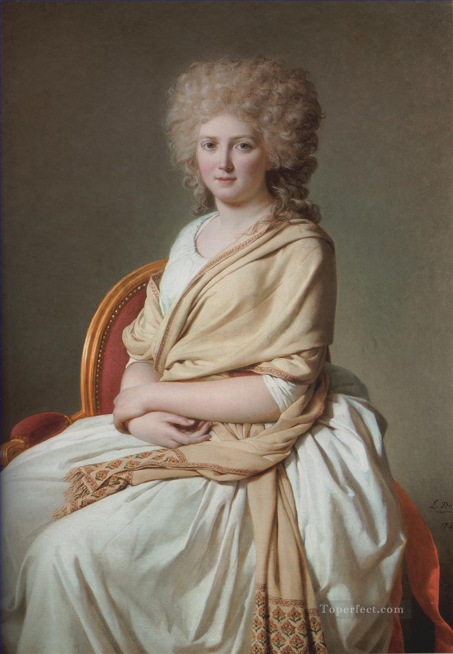 Portrait of Anne Marie Louise Thelusson Neoclassicism Jacques Louis David Oil Paintings